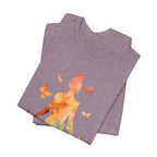 I Am The Storm meditation silhouette Tee | watercolor lotus, butterflies