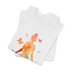 I Am The Storm meditation silhouette Tee | watercolor lotus, butterflies