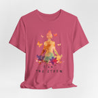 I Am The Storm meditation silhouette Tee | watercolor lotus, butterflies