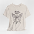 Butterfly Lotus OM Tee — Yoga Lotus Tee