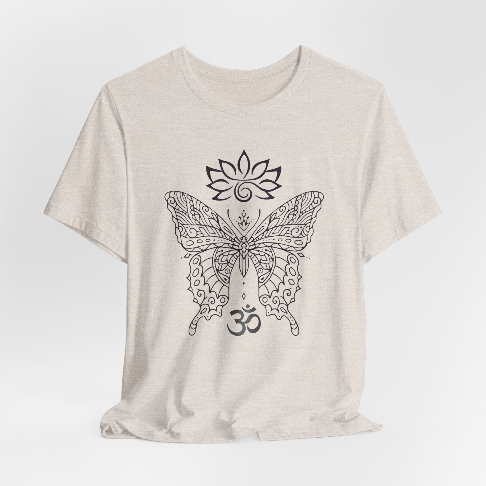 Butterfly Lotus OM Tee — Yoga Lotus Tee