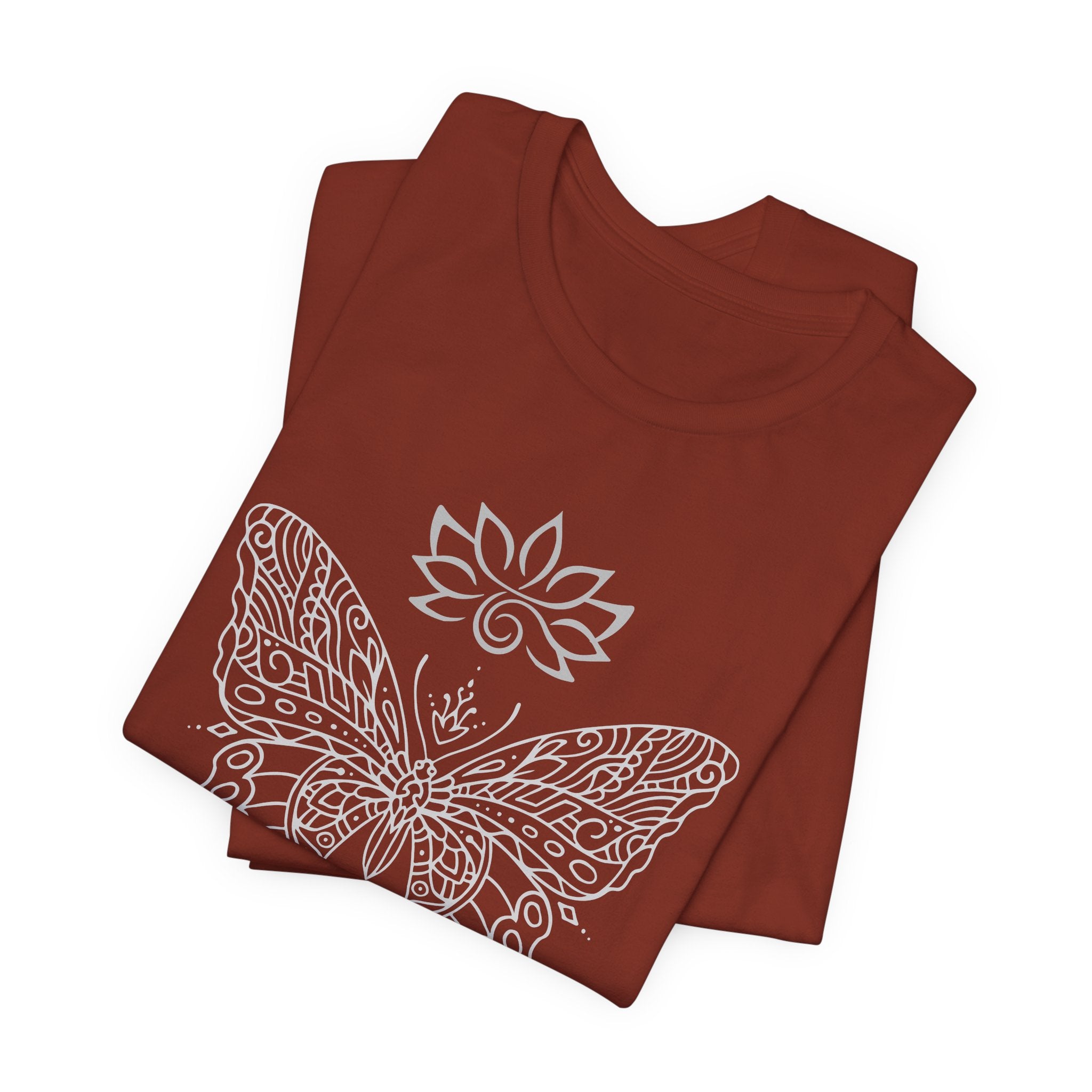 Butterfly Lotus OM Tee — Yoga Lotus Tee