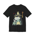 Japanese Style Cute Animal Graphic Tee with Quiet Love