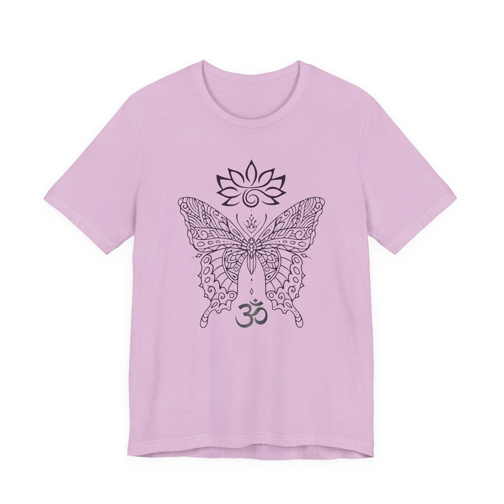 Butterfly Lotus OM Tee — Yoga Lotus Tee