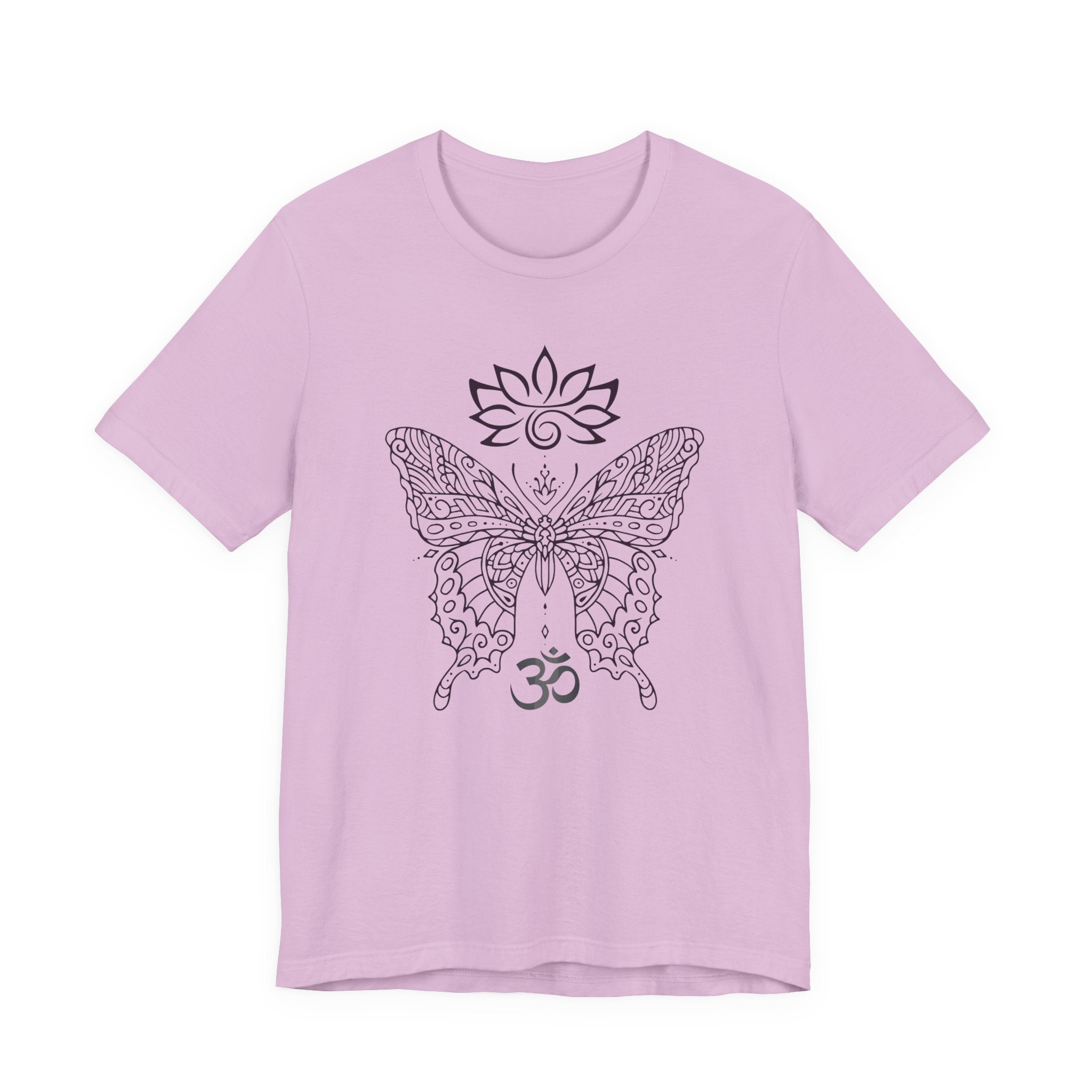 Butterfly Lotus OM Tee — Yoga Lotus Tee