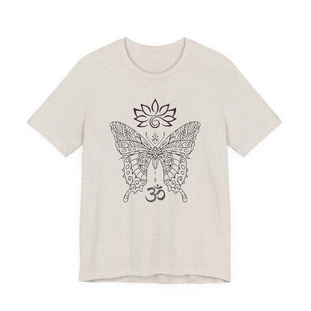 Butterfly Lotus OM Tee — Yoga Lotus Tee