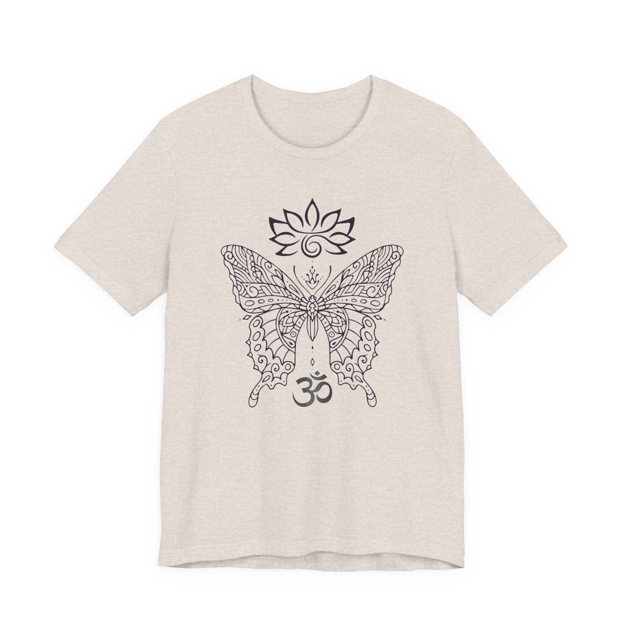 Butterfly Lotus OM Tee — Yoga Lotus Tee