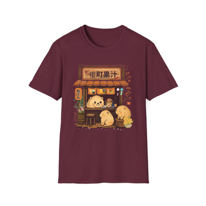 Cute Animal Japanese Cafe Unisex Tee