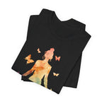 I Am The Storm meditation silhouette Tee | watercolor lotus, butterflies