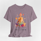 I Am The Storm meditation silhouette Tee | watercolor lotus, butterflies