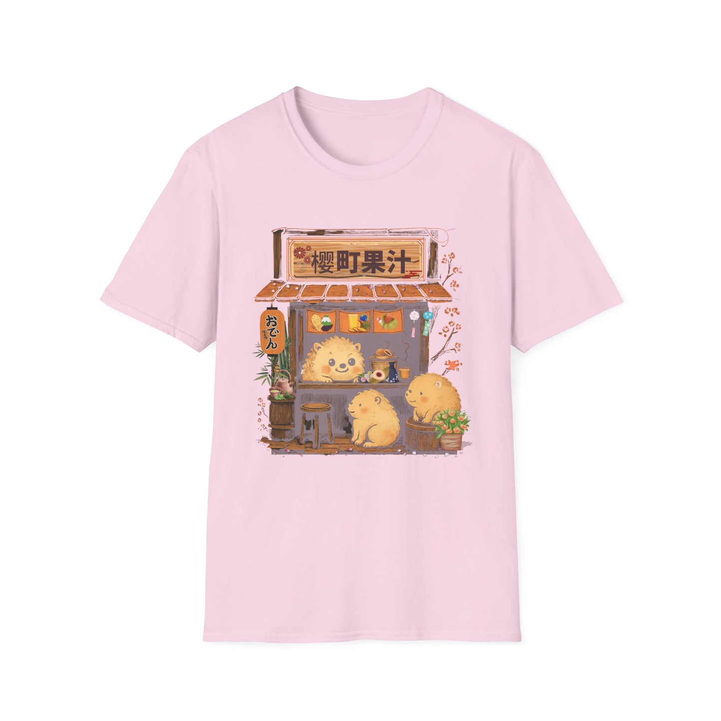Cute Animal Japanese Cafe Unisex Tee