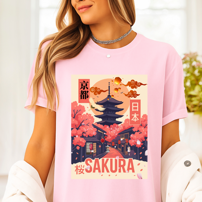 Sakura Japanese Art Unisex Tee