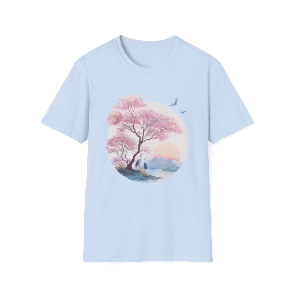 Japanese Serene Sakura Sunset T-Shirt