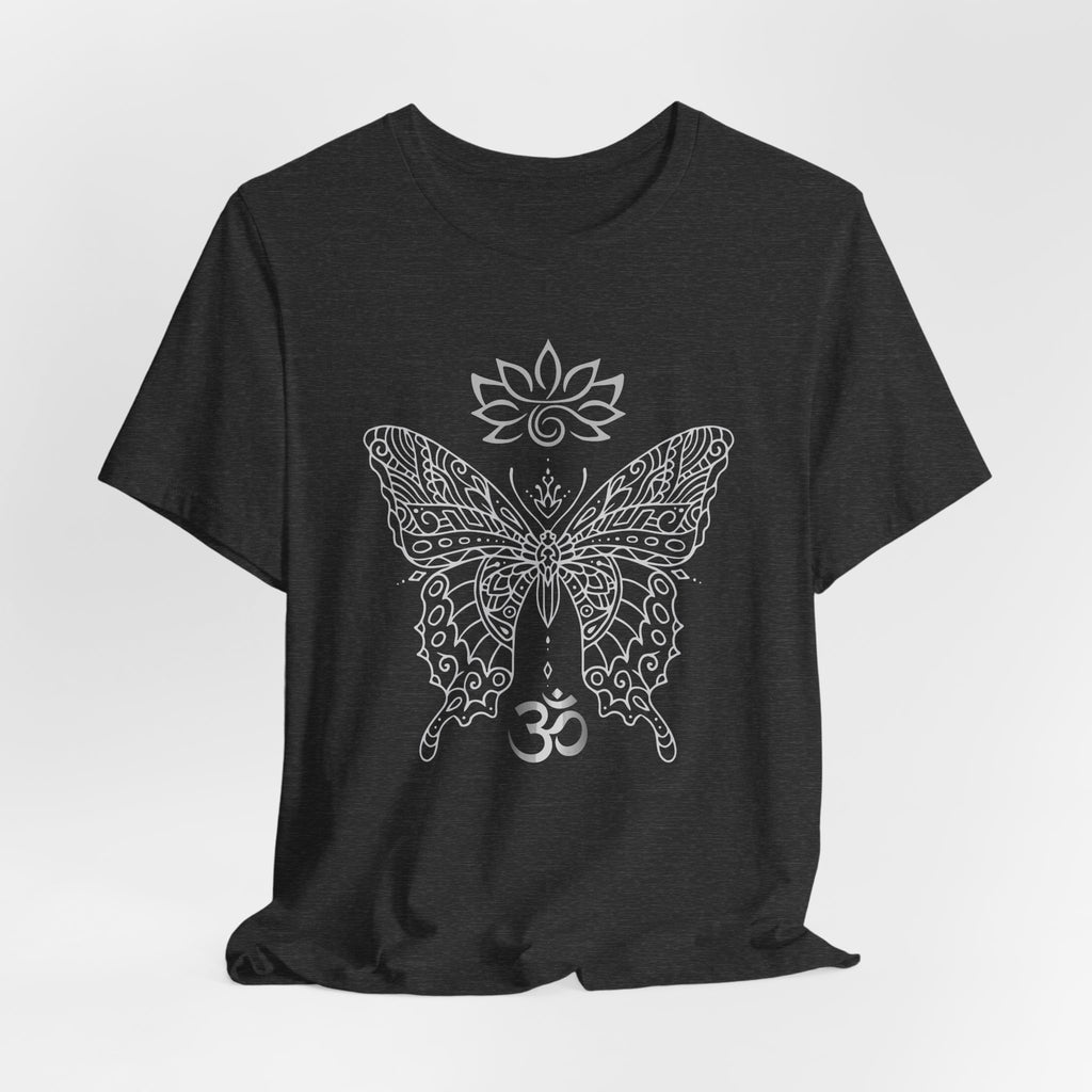 Butterfly Lotus OM Tee — Yoga Lotus Tee