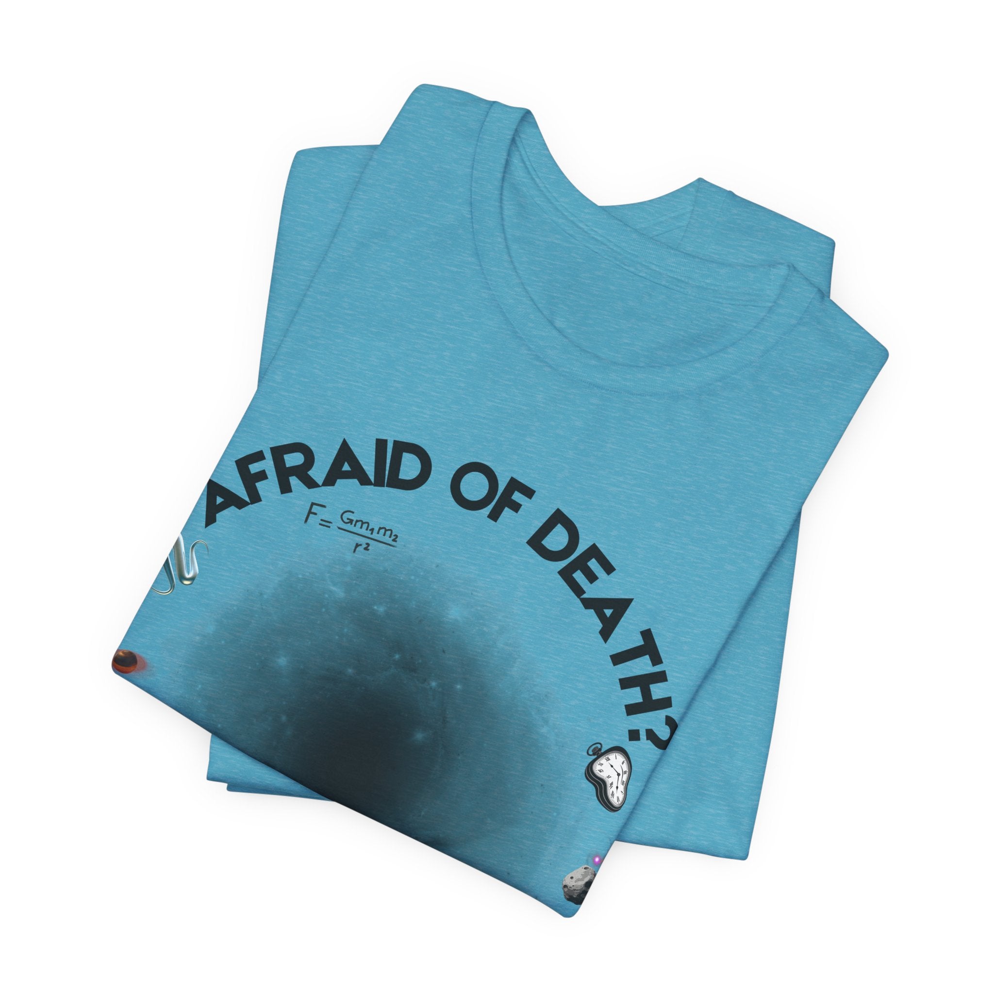 T-Shirt — "Afraid of Death? Don't Come In" Dark Hole Graphic Tee