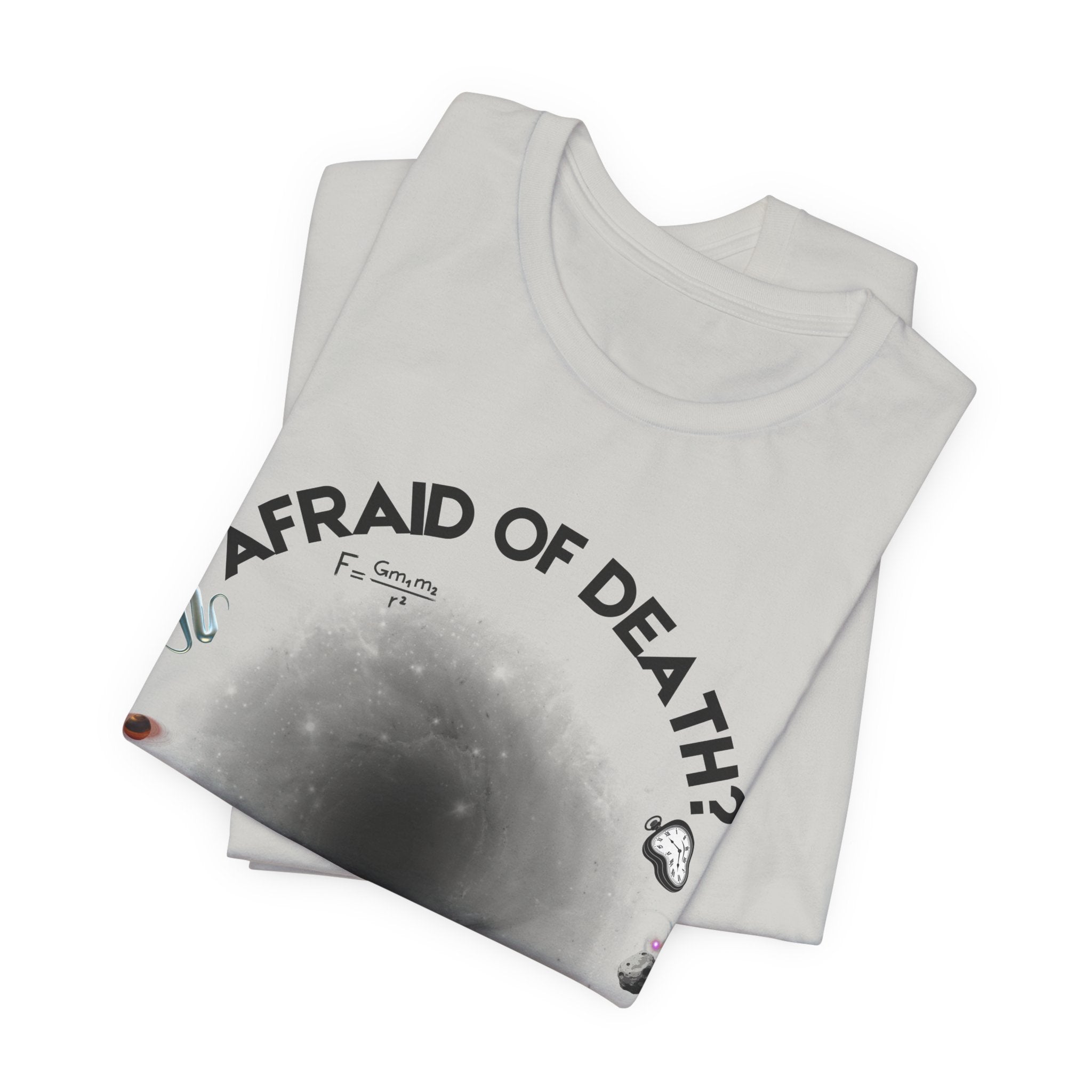 T-Shirt — "Afraid of Death? Don't Come In" Dark Hole Graphic Tee