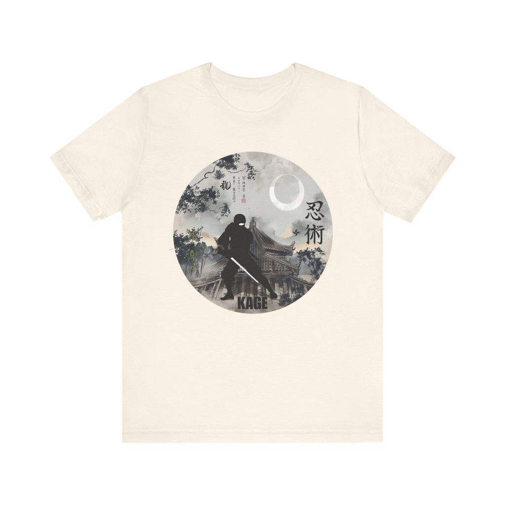 Ninja Kage Tee — Japanese Moonlit Samurai Graphic T-Shirt