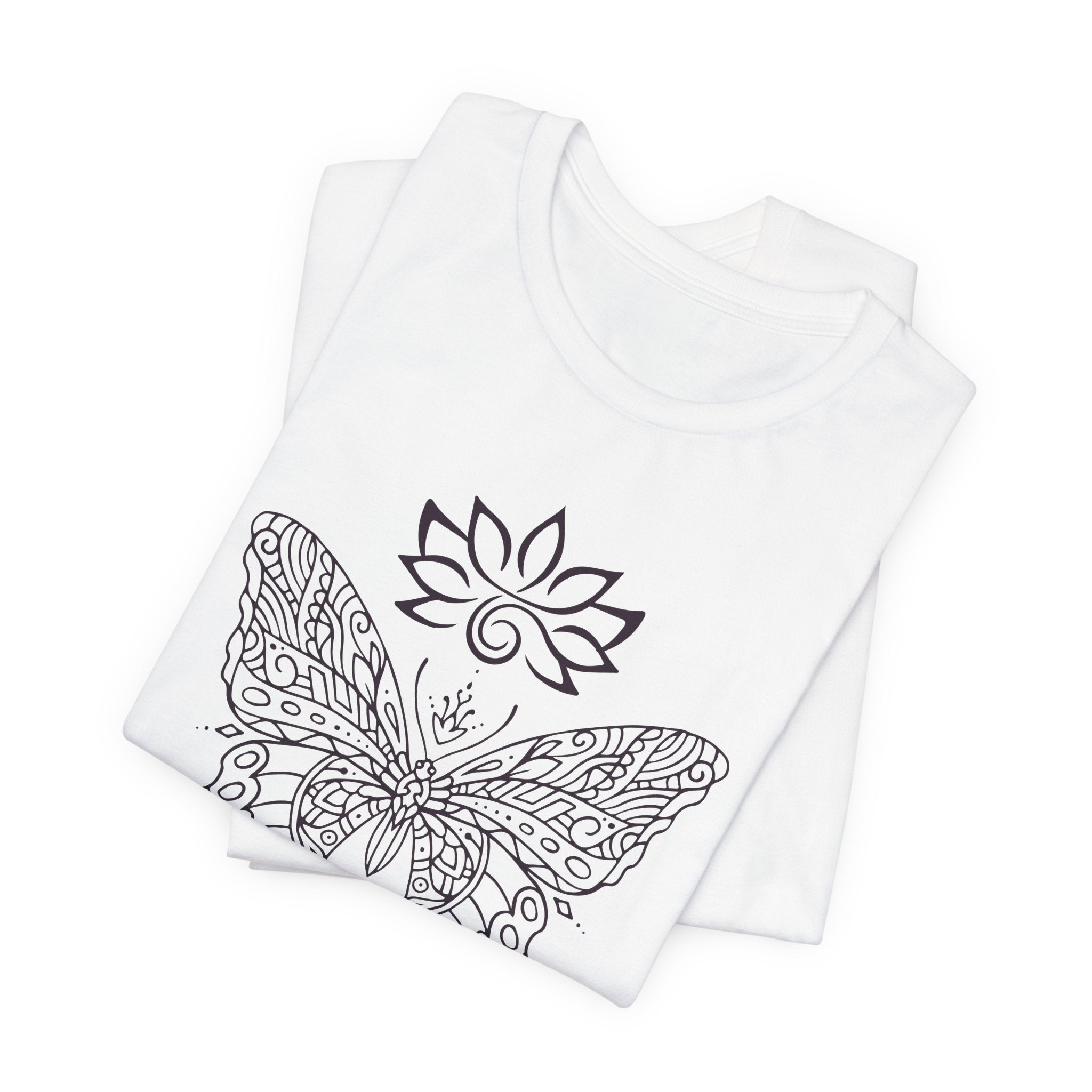 Butterfly Lotus OM Tee — Yoga Lotus Tee