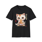 Japanese Chill Cat Eating Ramen Tee