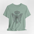 Butterfly Lotus OM Tee — Yoga Lotus Tee