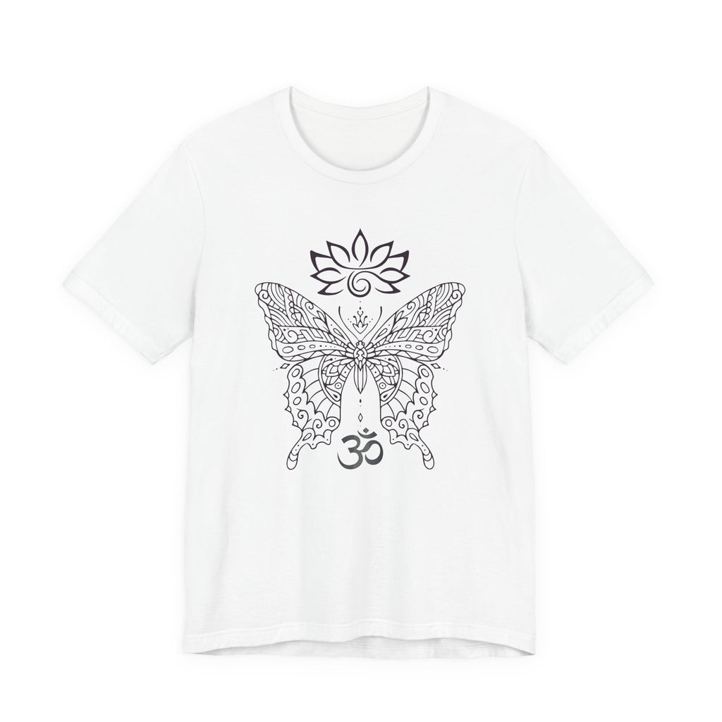 Butterfly Lotus OM Tee — Yoga Lotus Tee