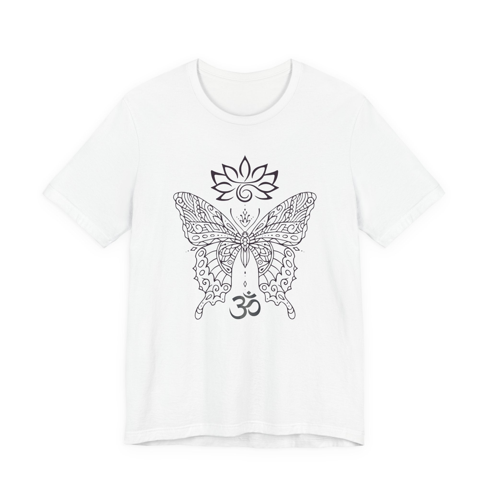 Butterfly Lotus OM Tee — Yoga Lotus Tee
