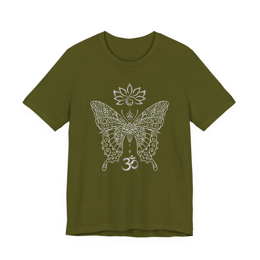 Butterfly Lotus OM Tee — Yoga Lotus Tee
