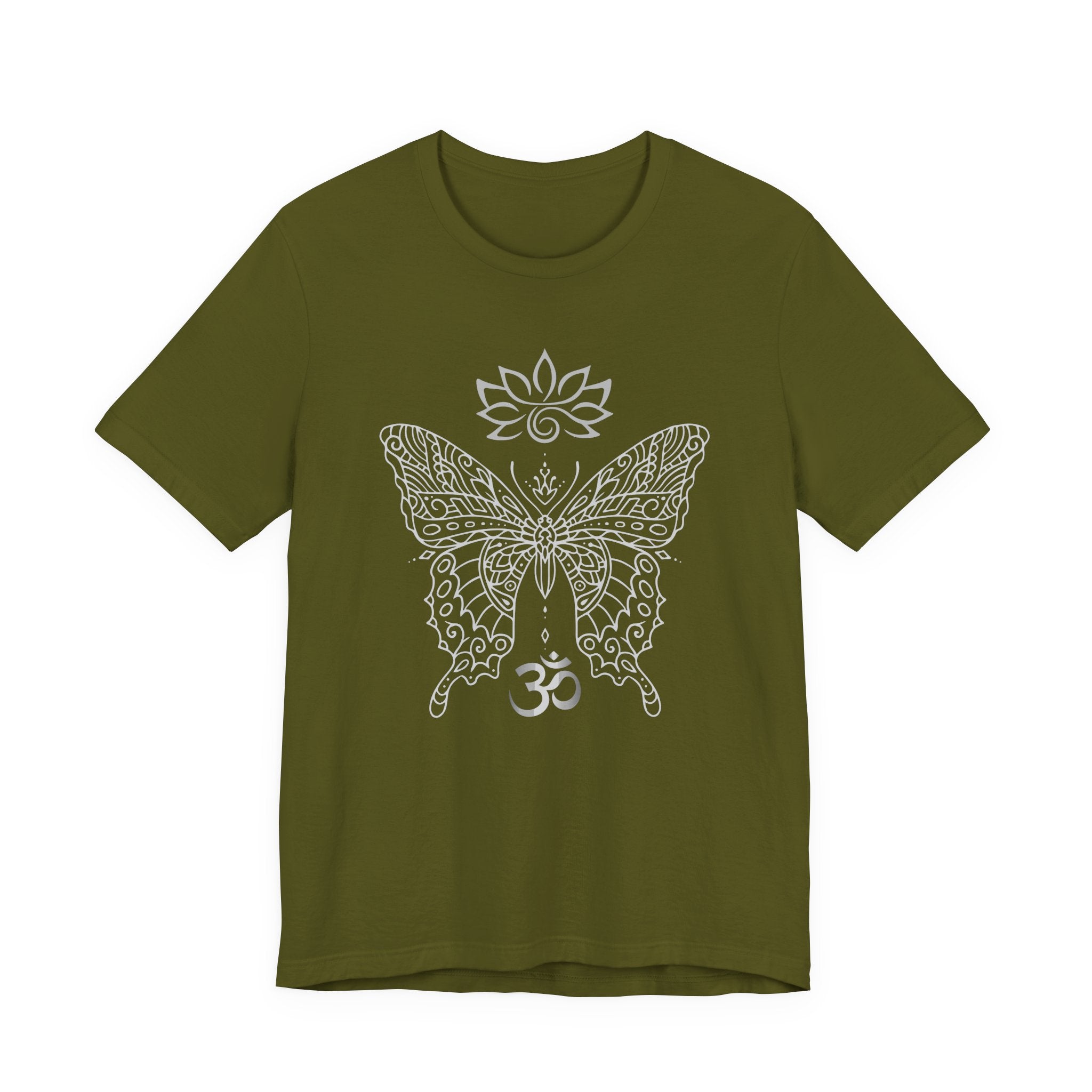 Butterfly Lotus OM Tee — Yoga Lotus Tee