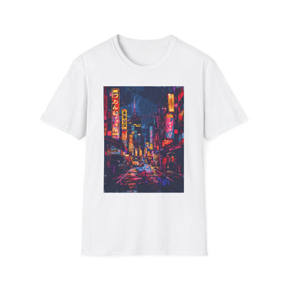 Japanese Urban Nightscape , Street Art Tee