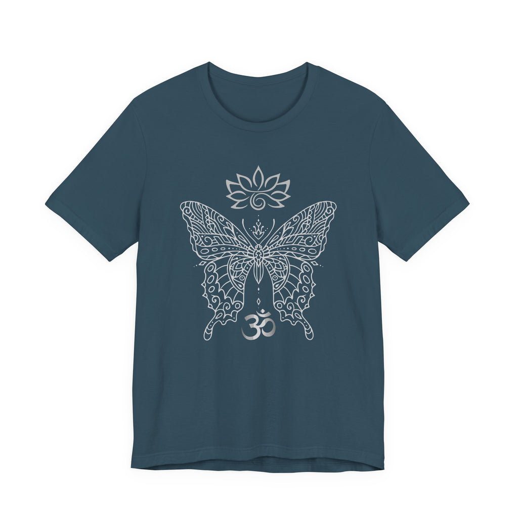 Butterfly Lotus OM Tee — Yoga Lotus Tee