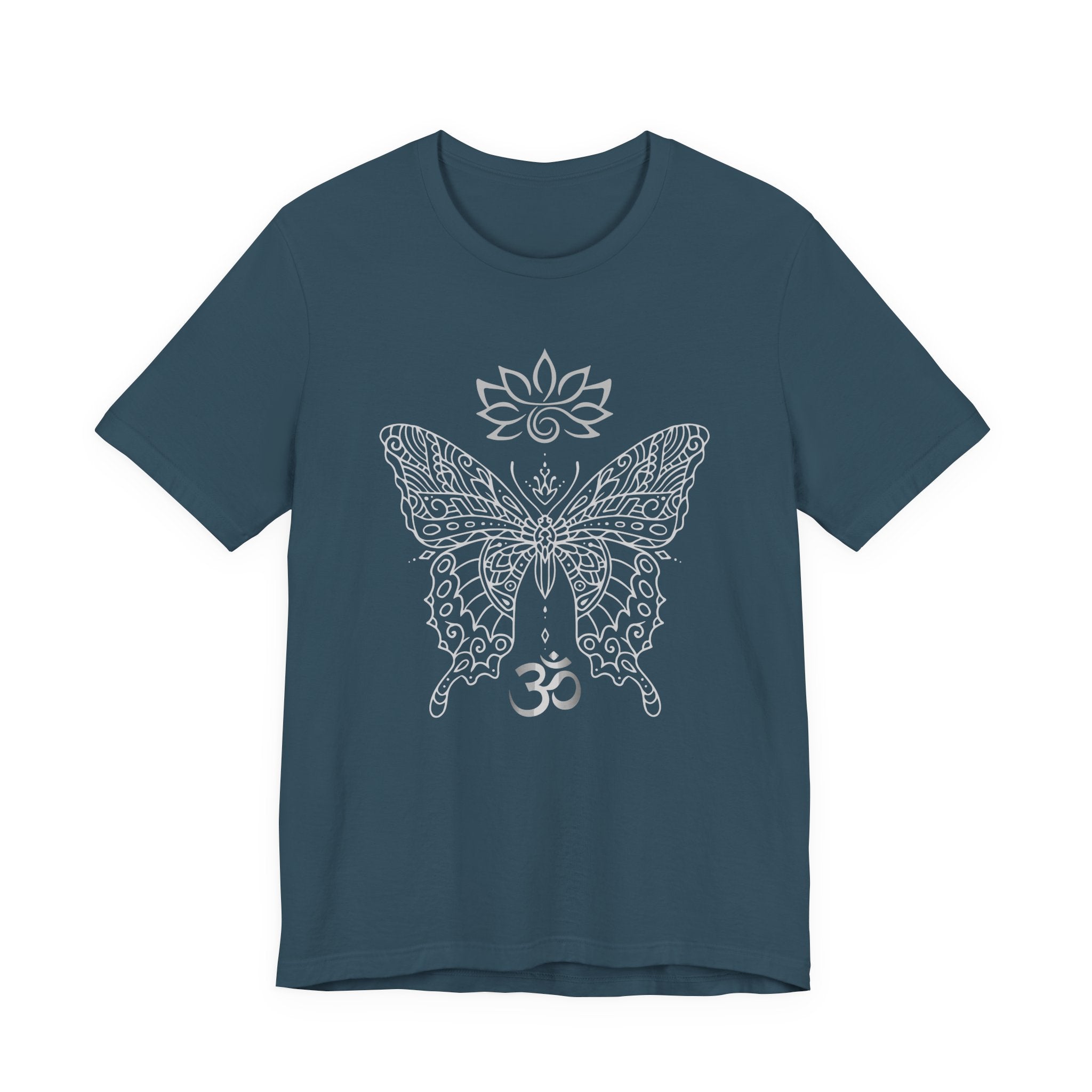 Butterfly Lotus OM Tee — Yoga Lotus Tee