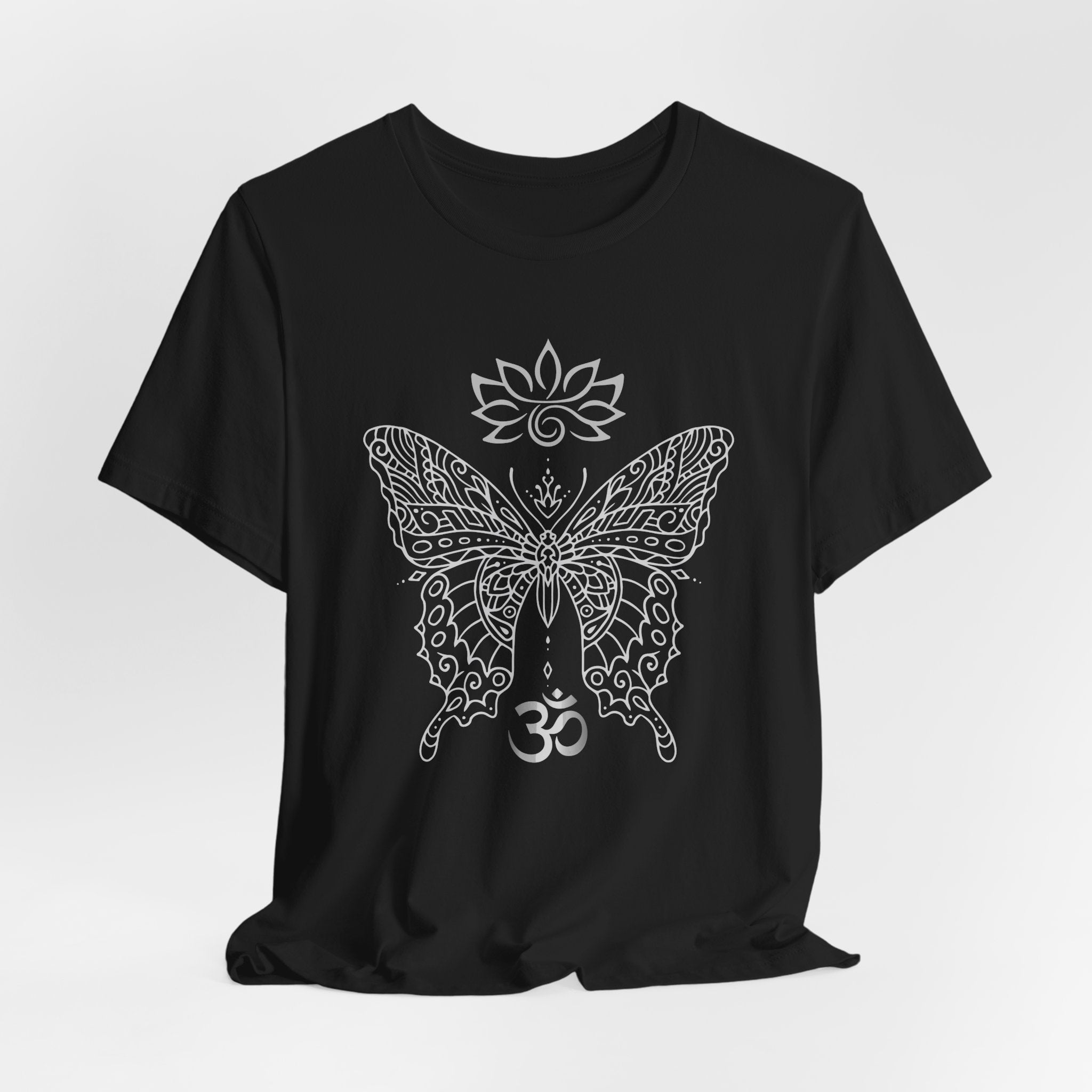 Butterfly Lotus OM Tee — Yoga Lotus Tee