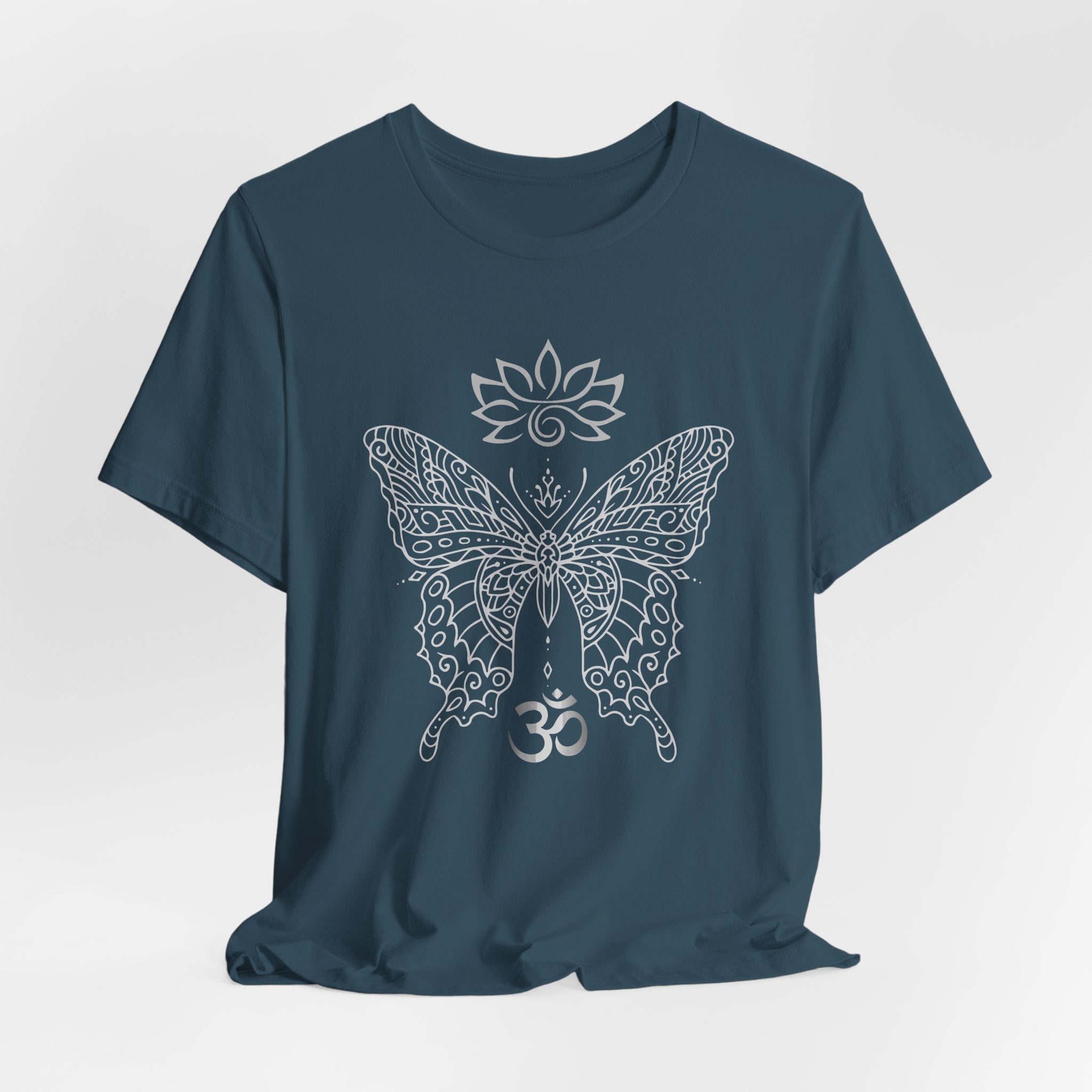 Butterfly Lotus OM Tee — Yoga Lotus Tee