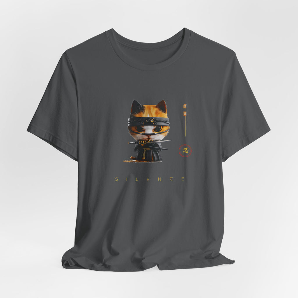 Ninja Cat Minimalist Aesthetic Tee
