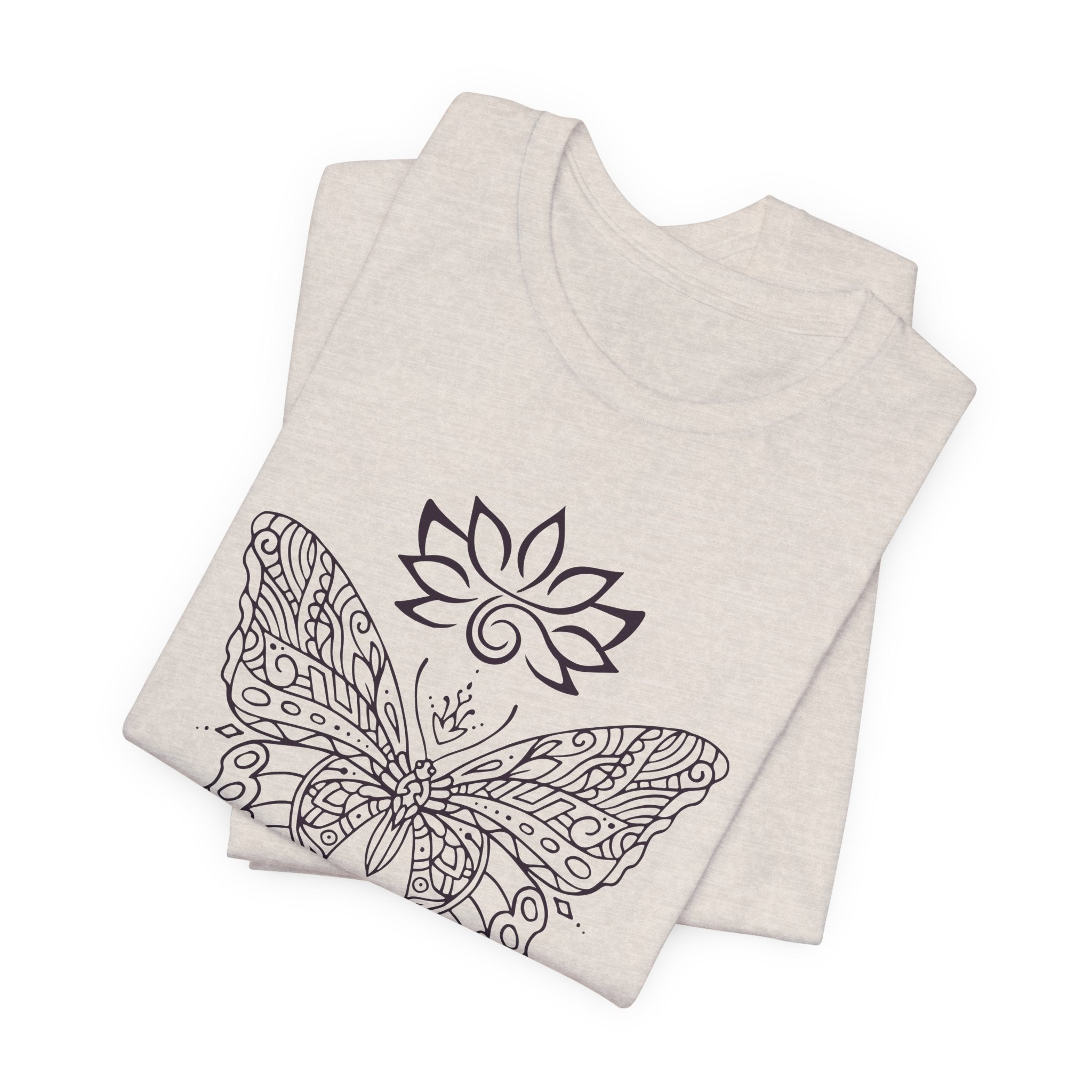 Butterfly Lotus OM Tee — Yoga Lotus Tee