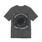 T-Shirt — "Afraid of Death? Don't Come In" Dark Hole Graphic Tee