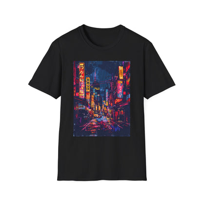 Japanese Urban Nightscape , Street Art Tee