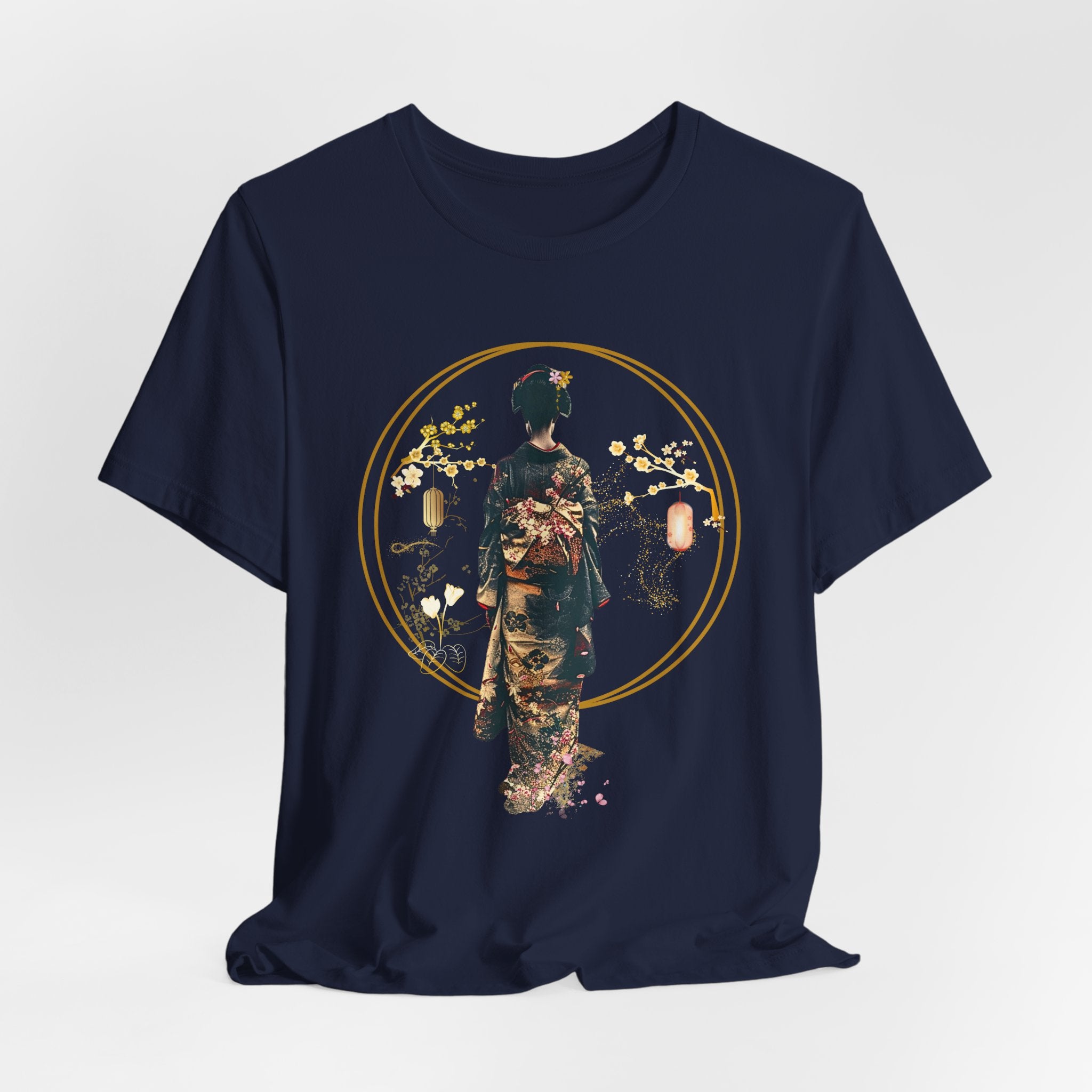 Geisha Silhouette Tee | Midnight Sakura Geisha