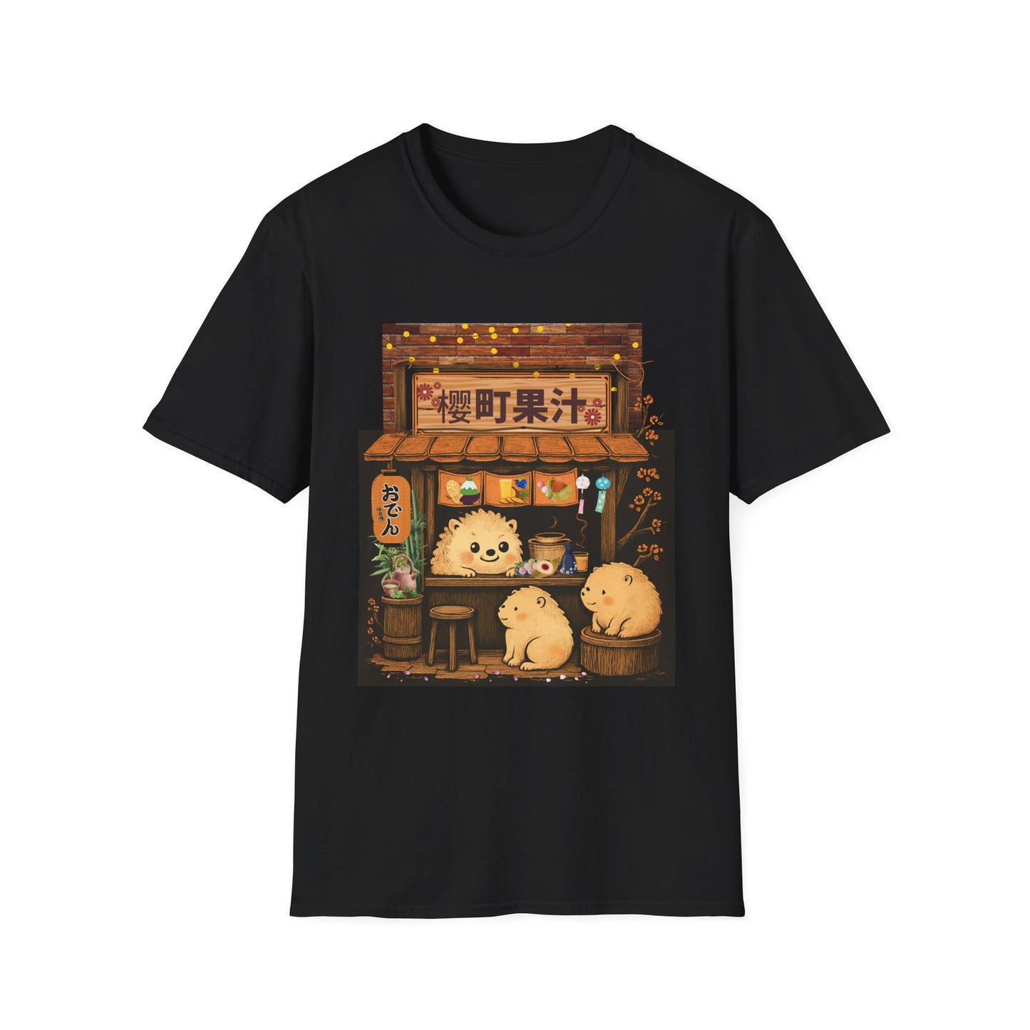 Cute Animal Japanese Cafe Unisex Tee