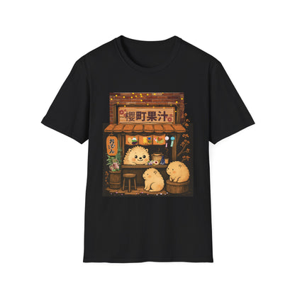 Cute Animal Japanese Cafe Unisex Tee