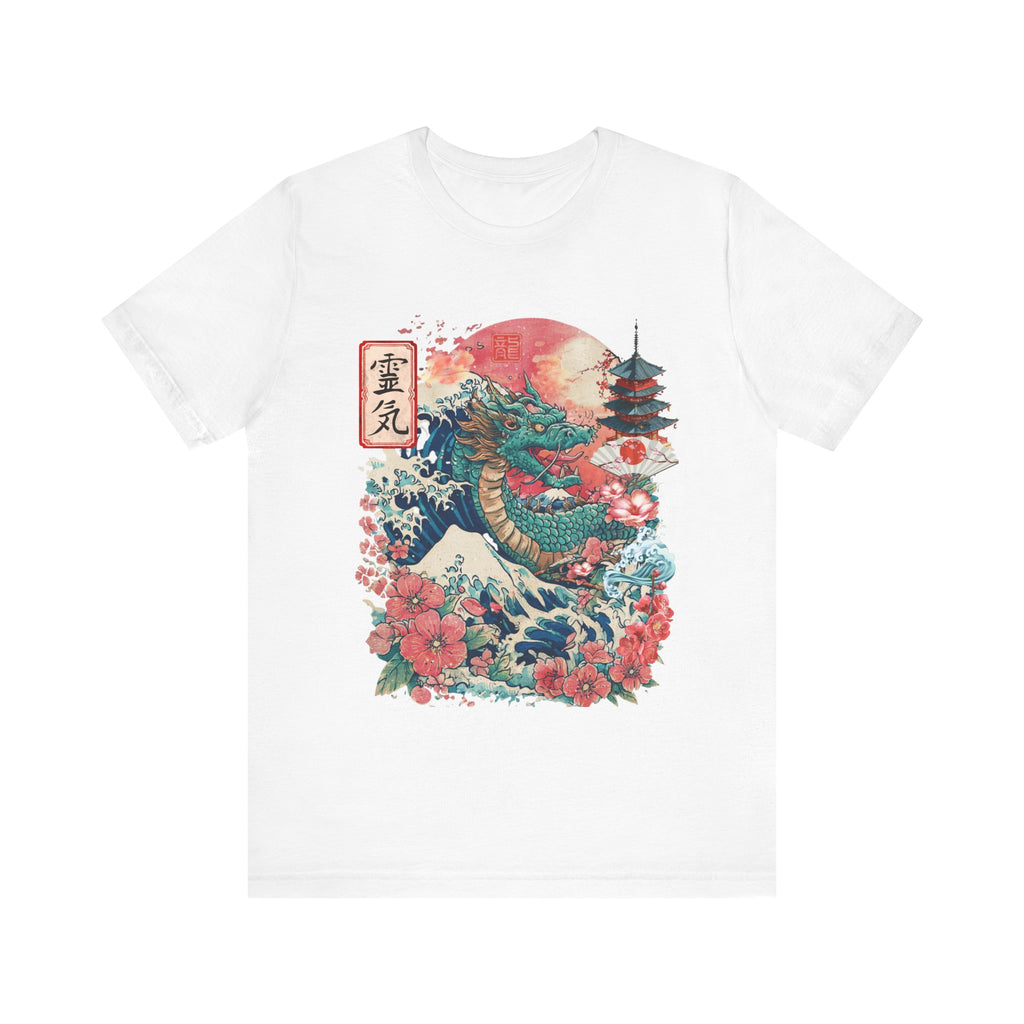 Japanese Dragon Art Unisex Tee - Vintage Style