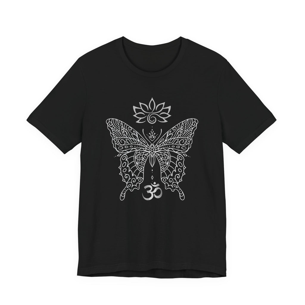 Butterfly Lotus OM Tee — Yoga Lotus Tee