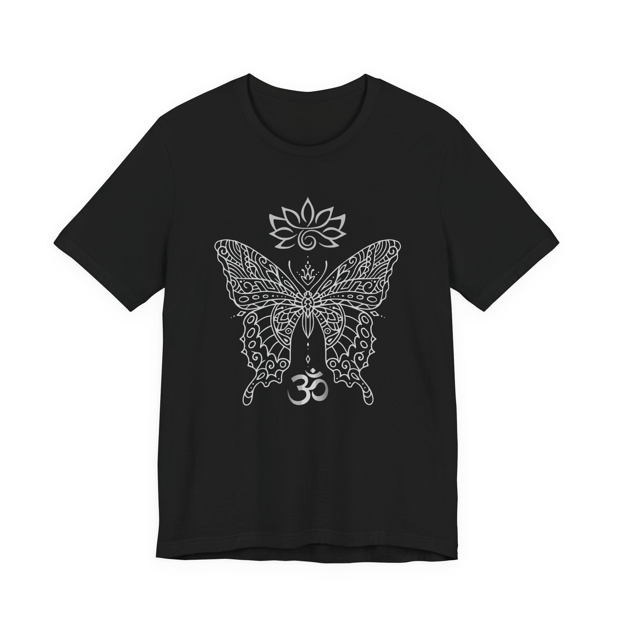 Butterfly Lotus OM Tee — Yoga Lotus Tee