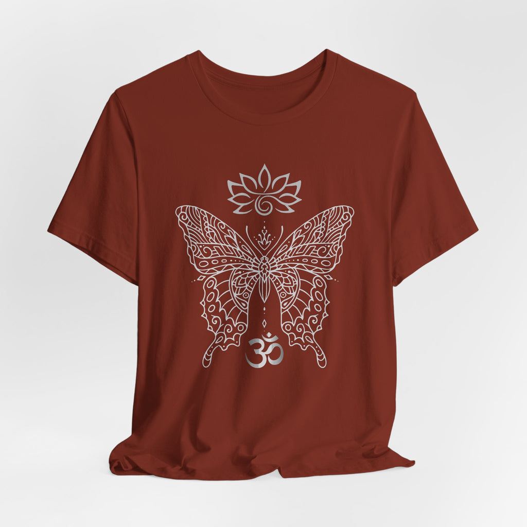 Butterfly Lotus OM Tee — Yoga Lotus Tee