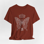 Butterfly Lotus OM Tee — Yoga Lotus Tee