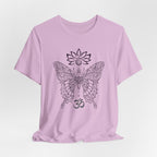 Butterfly Lotus OM Tee — Yoga Lotus Tee