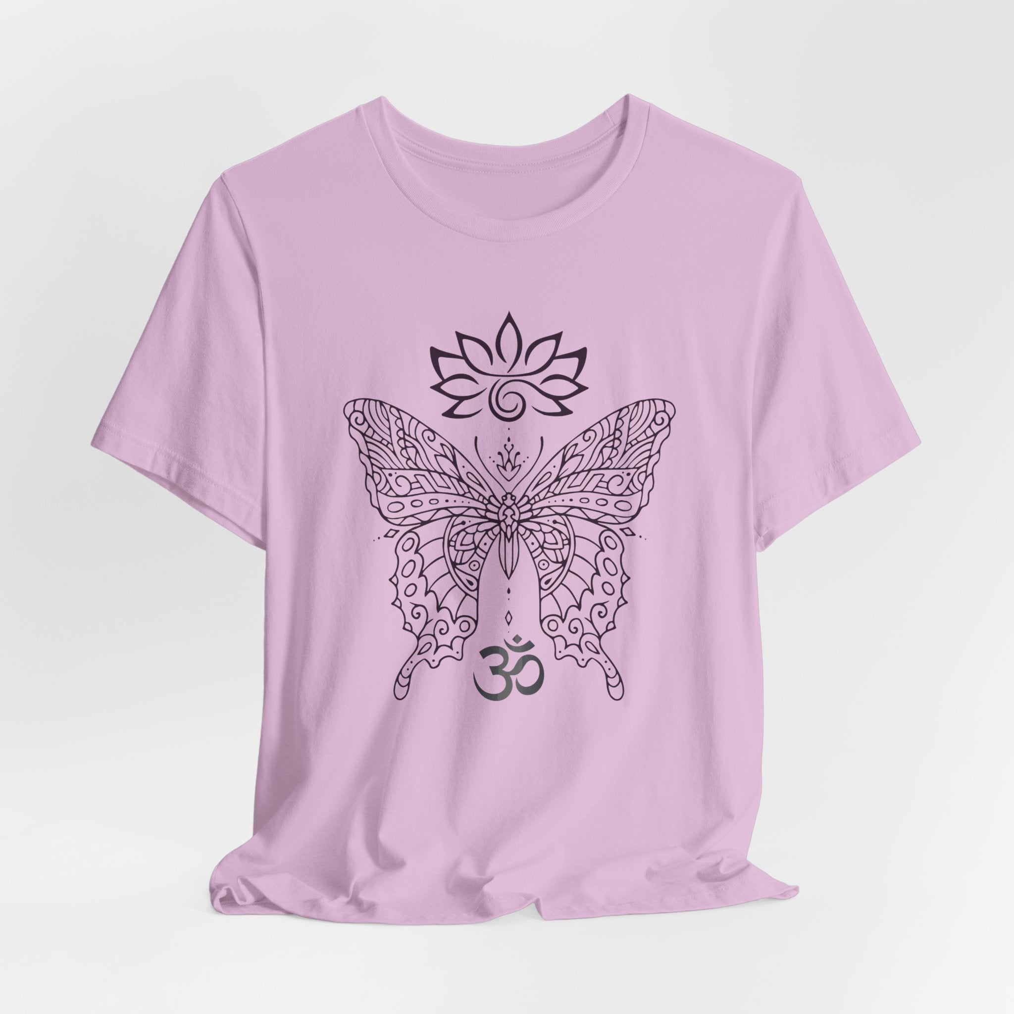 Butterfly Lotus OM Tee — Yoga Lotus Tee