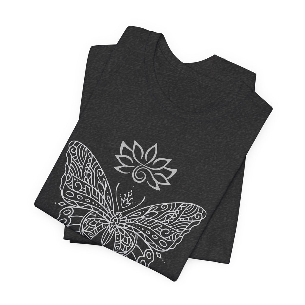 Butterfly Lotus OM Tee — Yoga Lotus Tee