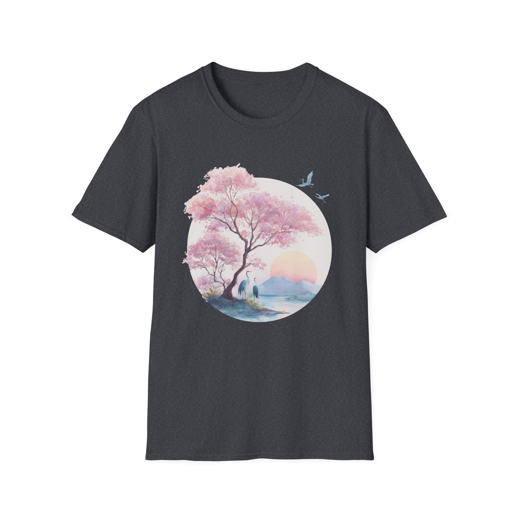 Japanese Serene Sakura Sunset T-Shirt