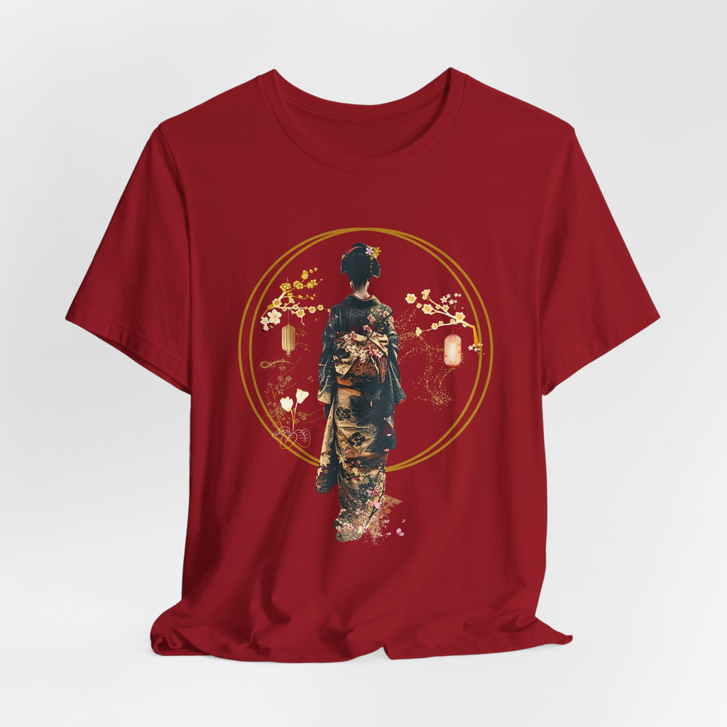 Geisha Silhouette Tee | Midnight Sakura Geisha